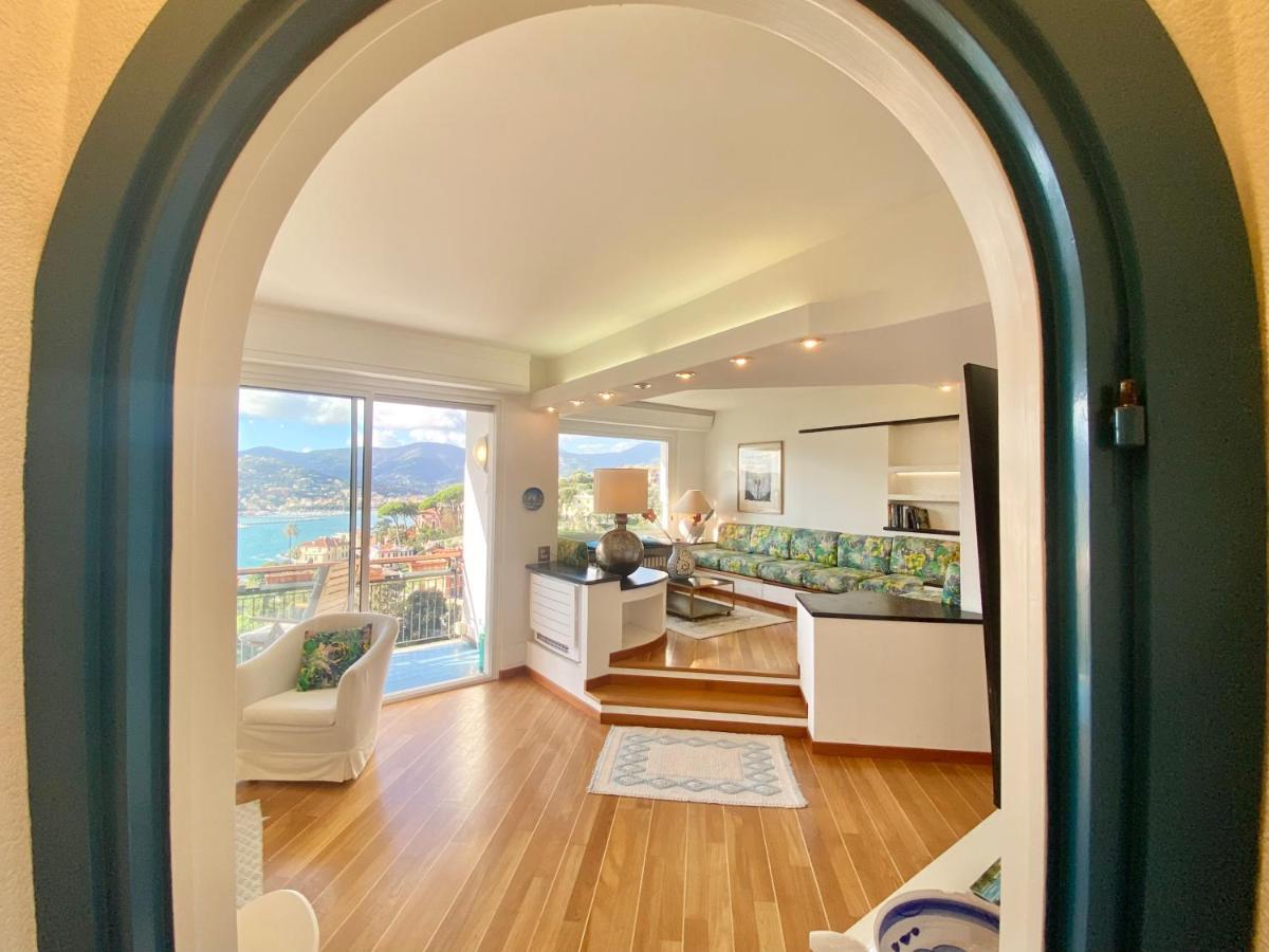 Welcome Riviera - Paradiso 12-Ultimo Restauro Nel 2025-Vista Mare Stupenda-Balcone Con Vista Meravigliosa Piu' Terrazza Solarium Sovrastante Di 70 Mq Esterna Rapallo Luaran gambar