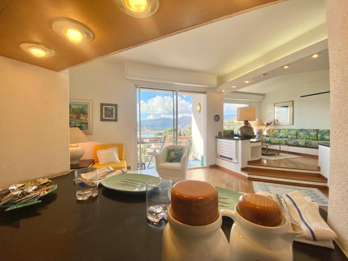 Welcome Riviera - Paradiso 12-Ultimo Restauro Nel 2025-Vista Mare Stupenda-Balcone Con Vista Meravigliosa Piu' Terrazza Solarium Sovrastante Di 70 Mq Esterna Rapallo Luaran gambar