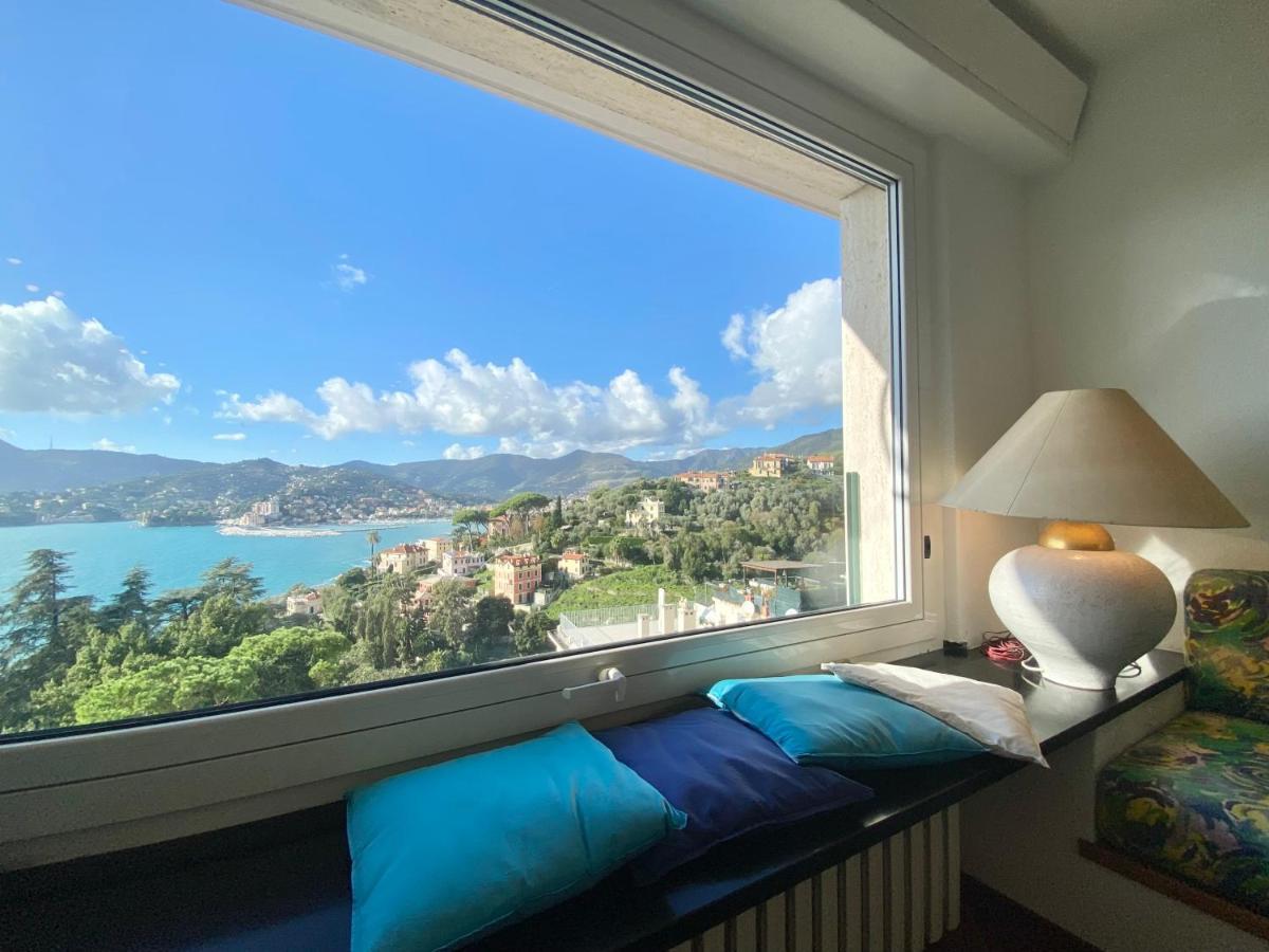 Welcome Riviera - Paradiso 12-Ultimo Restauro Nel 2025-Vista Mare Stupenda-Balcone Con Vista Meravigliosa Piu' Terrazza Solarium Sovrastante Di 70 Mq Esterna Rapallo Luaran gambar